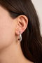 Heliophilia Silver Pendientes de Plata con Cuerpo de Metal en Color Plateado